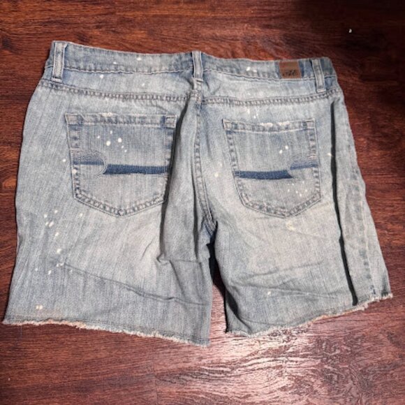 American Eagle Distressed Cut-Off Denim Shorts - Picture 2 of 2